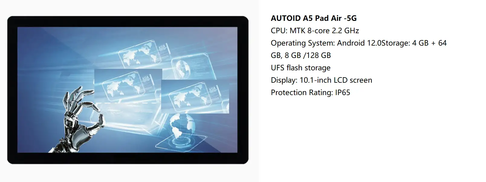 Displays-AUTOID A5Pad Air
