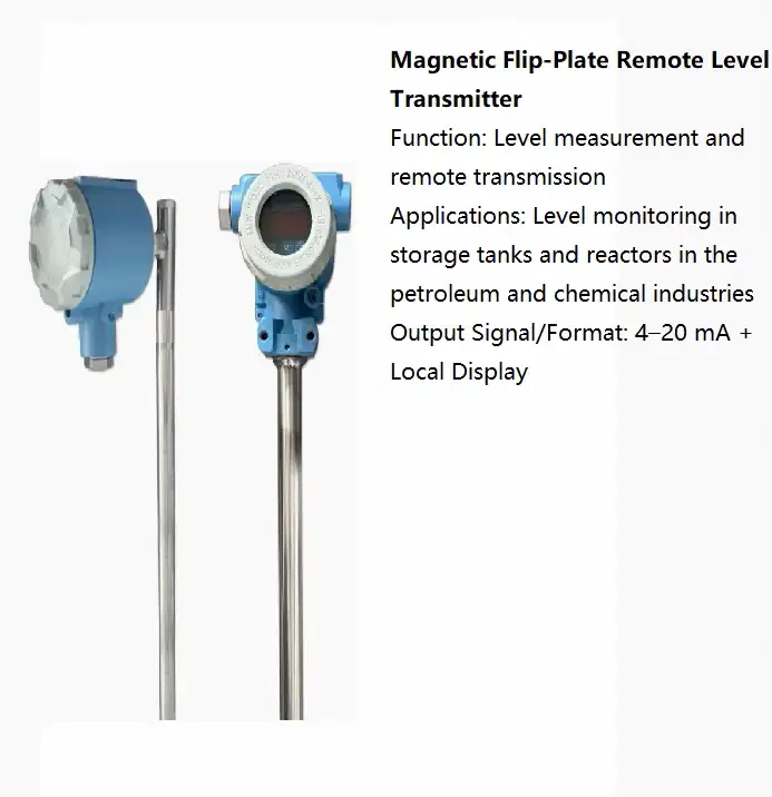 TransmitterMagnetic Flip-Plate Remote Level Transmitter