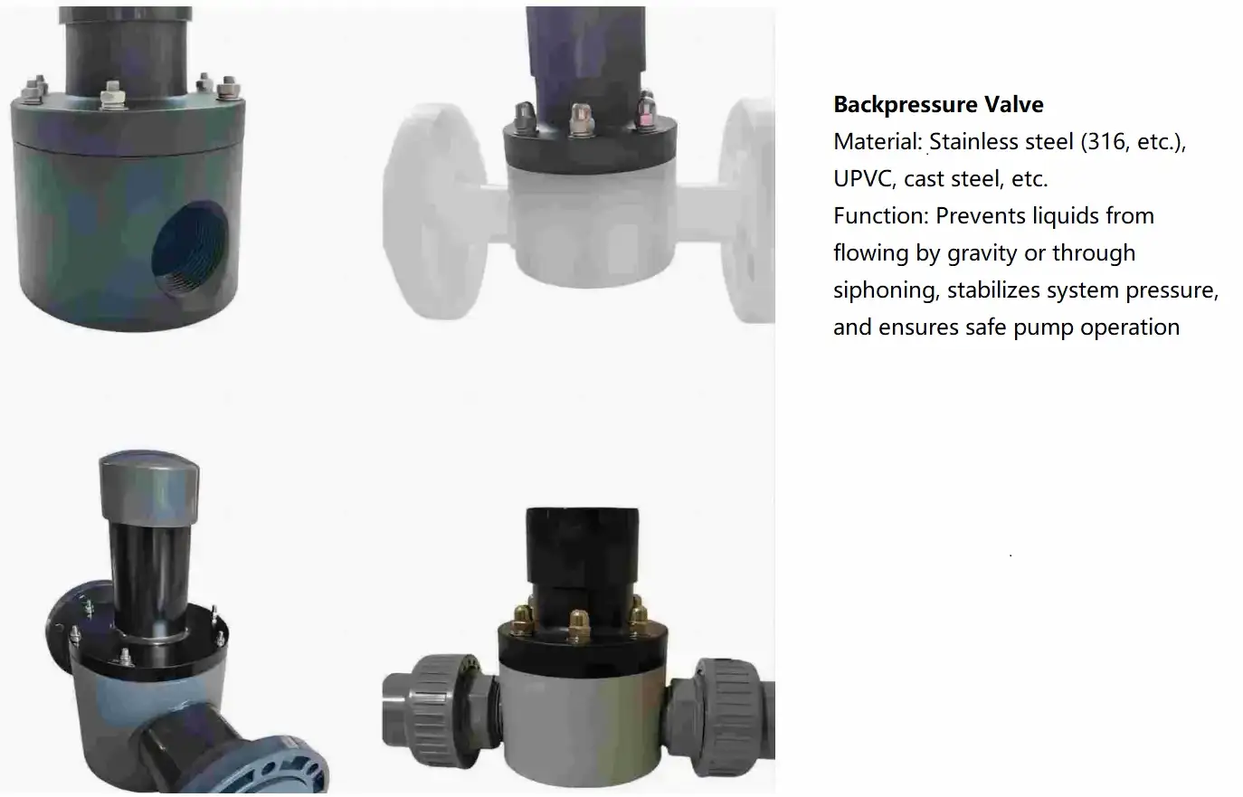 Backpressure Valve